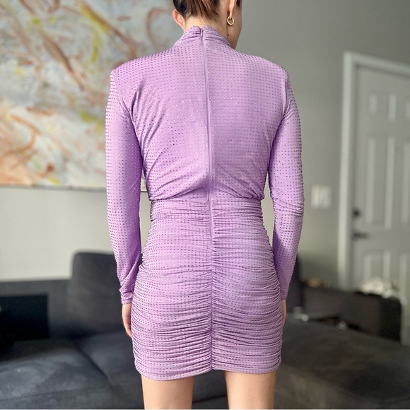 Jonathan Simkhai Abrah Embellished Party Cocktail Dress - Purple - Size XS - Picture 4 of 15